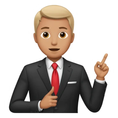  a man gives a speech  sticker