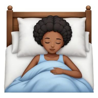 Black girl sleeping sticker