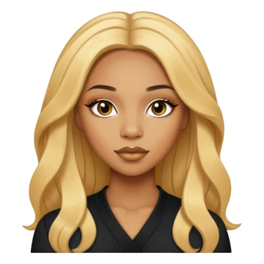 Shamari Fears-DeVoe from Blaque with long golden blonde hair sticker