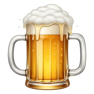 beer mug with foam sticker