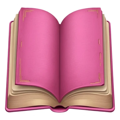 Make an open book, with normal colored pages, but a pink cover.
 sticker