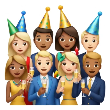 christmas party sticker