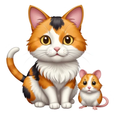 cat with mouses  sticker