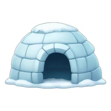 igloo crying teary face sticker