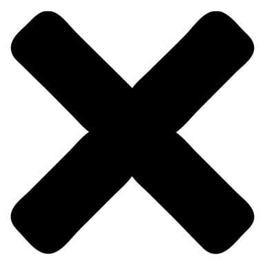 red X mark icon sticker