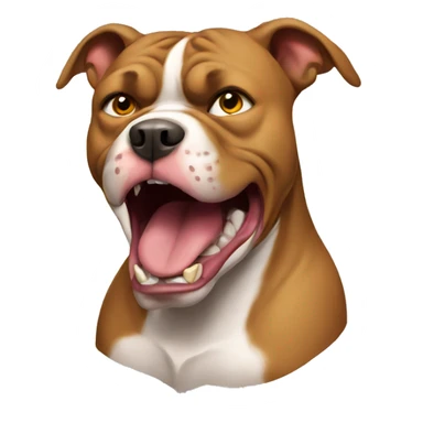 Angry pitbull sticker