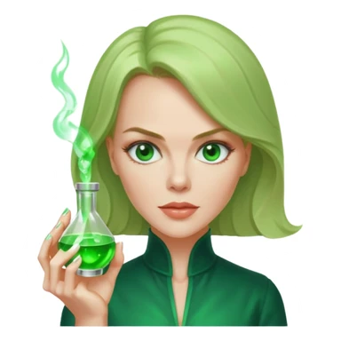 Nicole Kidman making green glowing potion  sticker
