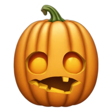 Cuerpo humano con cabeza de calabaza sticker