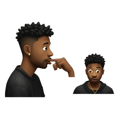 21 savage shushing  sticker