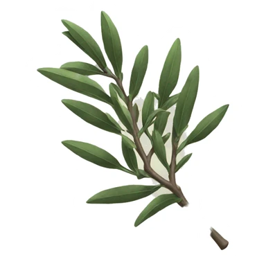 metal olive branch sticker