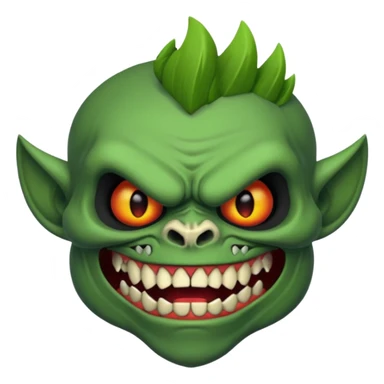 Skull face troll sticker