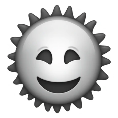 A happy sun emoji sticker