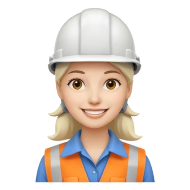 Ingeniera industrial casco blanco sticker