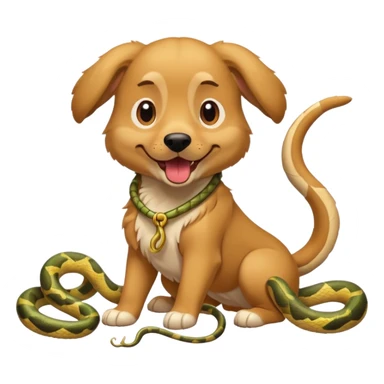 loki god of mischief as a dog. he as snakes dynamic pose sticker