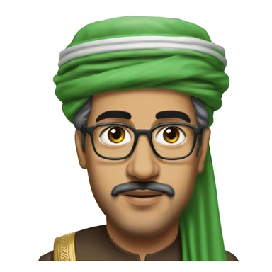 photorealistic Faisal bin Abdulaziz Al Saud sticker
