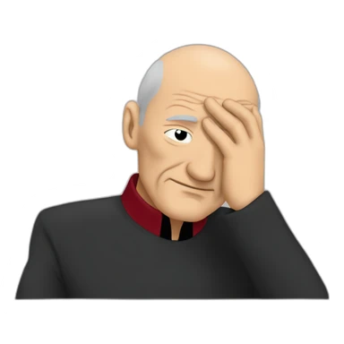 picard facepalm sticker