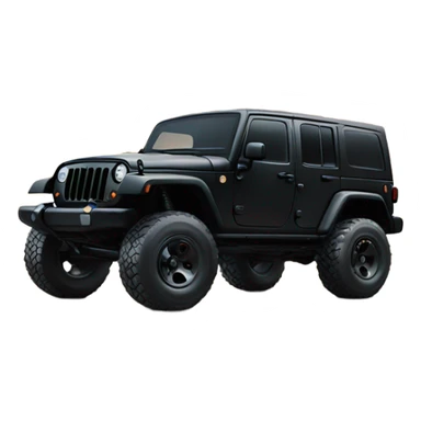 Black colour jeep  sticker