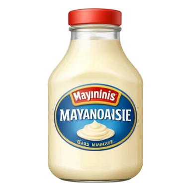 Glass Bottle of Mayonnaise sticker