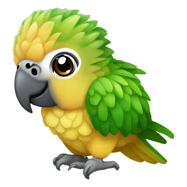pineapple green cheek conure sticker