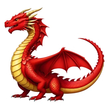 red Dragon Full Body sticker