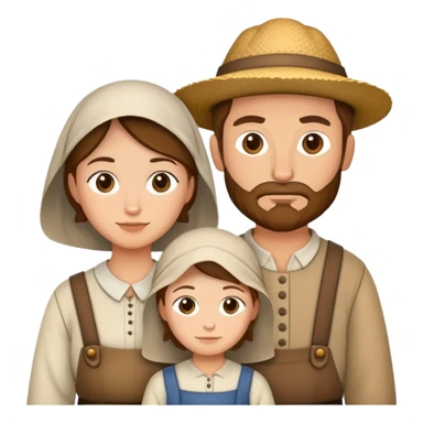 peasants family sticker