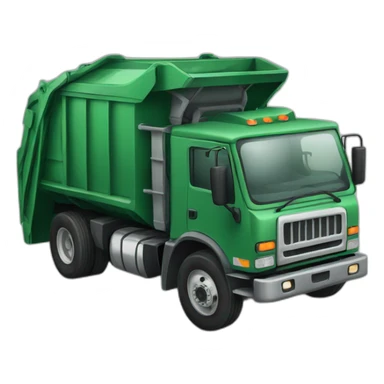 garbage truck sticker