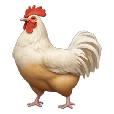 Poule sur cochon sticker