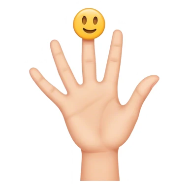 an outstretched hand holding something sticker