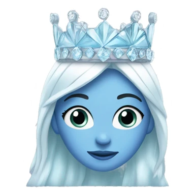 ice Princess wearing crown sticker