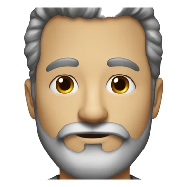 portrait of a bearded man sticker