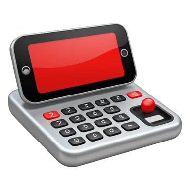 pin pad with a small black screen on top and a small red screen down indicates the locked situation sticker