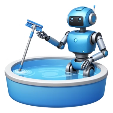 Robot cleaning pool sticker