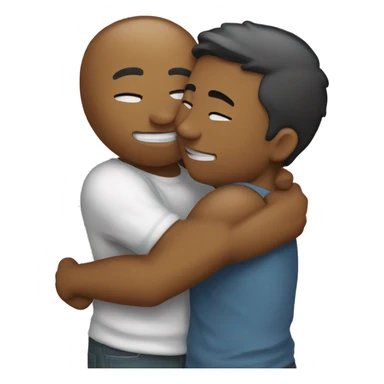 a hug to my boyfriend saying i love you  sticker