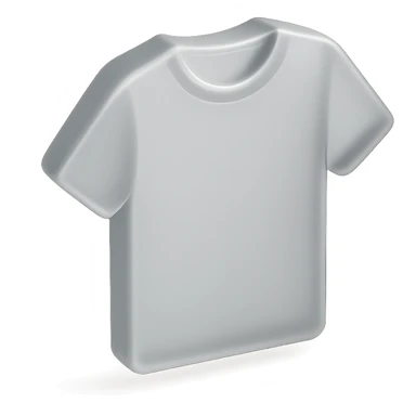 grey t-shirt icon, soft shadows, subtle 3D effect, no text sticker