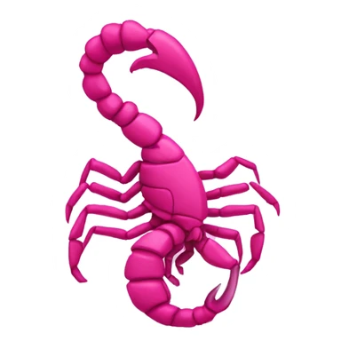 Pink scorpio sticker
