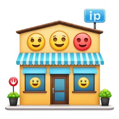 restaurant building emojis sticker
