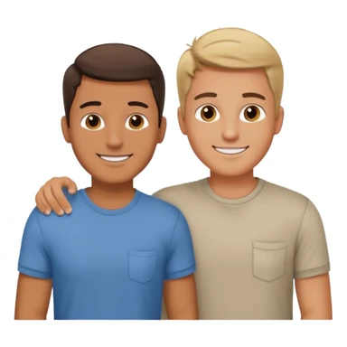 dos amigos hombres que comparten alquiler atrás en casa sticker