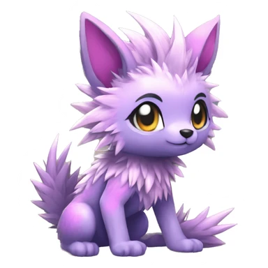 Anthro Scalie Spiky Cool Edgy Magical Shiny Colorful Pastel Sparkle Kemono-style Chibi Fantasy-Animal-Fakémon-Pokémon-Hybrid Fur Sona Aesthetic Full Body sticker