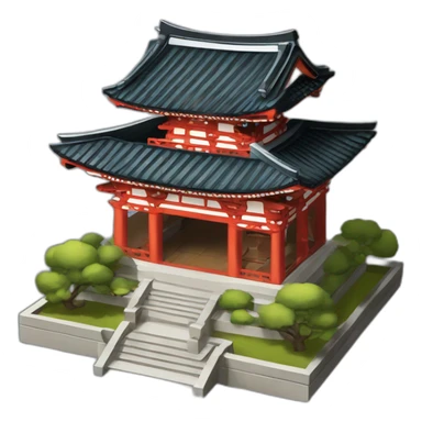 Temple japonais 2D sticker