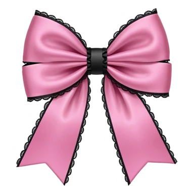 pink gothic bow sticker