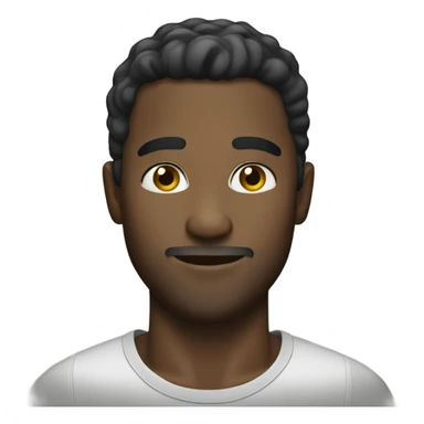 handsome black man sticker