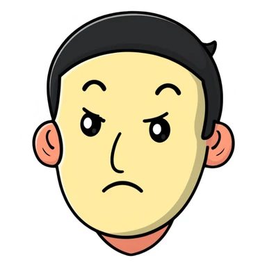 disgusted face sticker