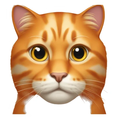 Big orange cat  sticker