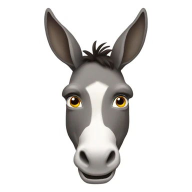 donkey with two horns sticker