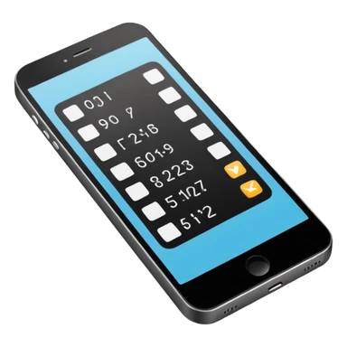 Minimalistic flat vector icon, iOS style, thin black contour on white background. Smartphone with code brackets <> on the screen. Clean, no text, no shadows sticker