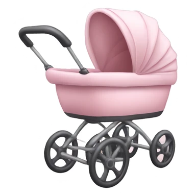 Light pink baby stroller sticker