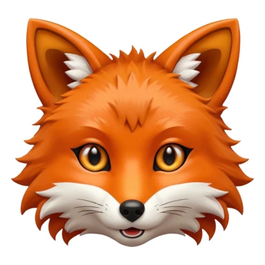 fox only face lowing solid [color] pupils, no iris sticker