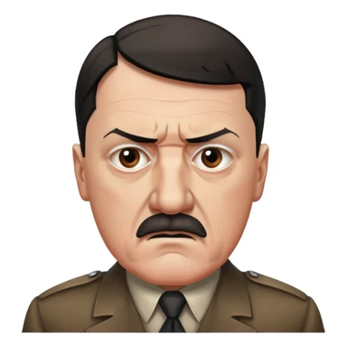 adolf hitler fury sticker