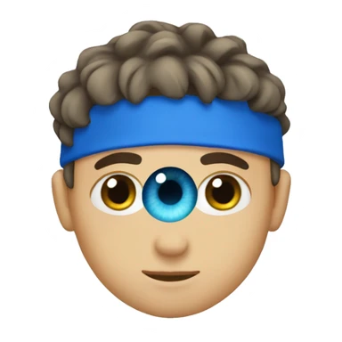 make blue eye boy  sticker
