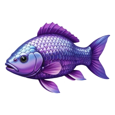 purple carp sticker
